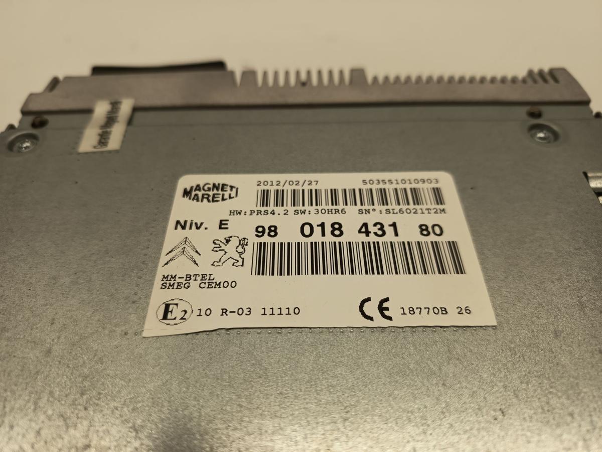Peugeot 208 I orig Radio Navi System Audiomodul Einheit Smeg Bj 2012