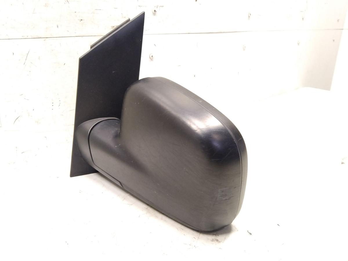 VW Caddy 2K original Au&szlig;enspiegel links schwarz unlackiert manuell BJ2005