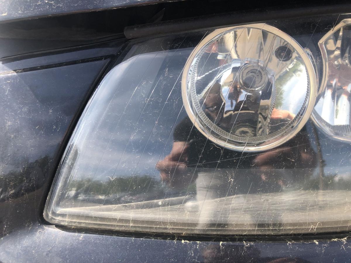 Audi A3 8P bis 2005 Scheinwerfer links Frontscheinwerfer Halogen leicht Tr&uuml;b