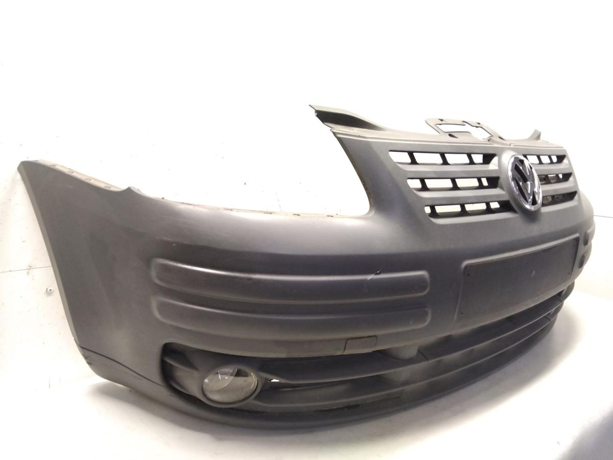 VW Caddy 2K orig Sto&szlig;f&auml;nger Sto&szlig;stange vorn dunkelgrau unlackiert BJ2009 Kratzer