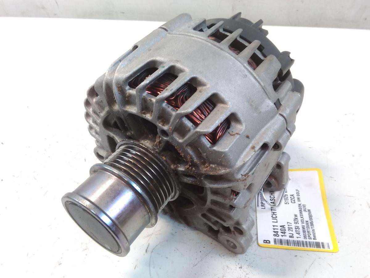 VW Golf Sportsvan original Lichtmaschine Generator 140A 1.4TSI 92kw Bj.2017