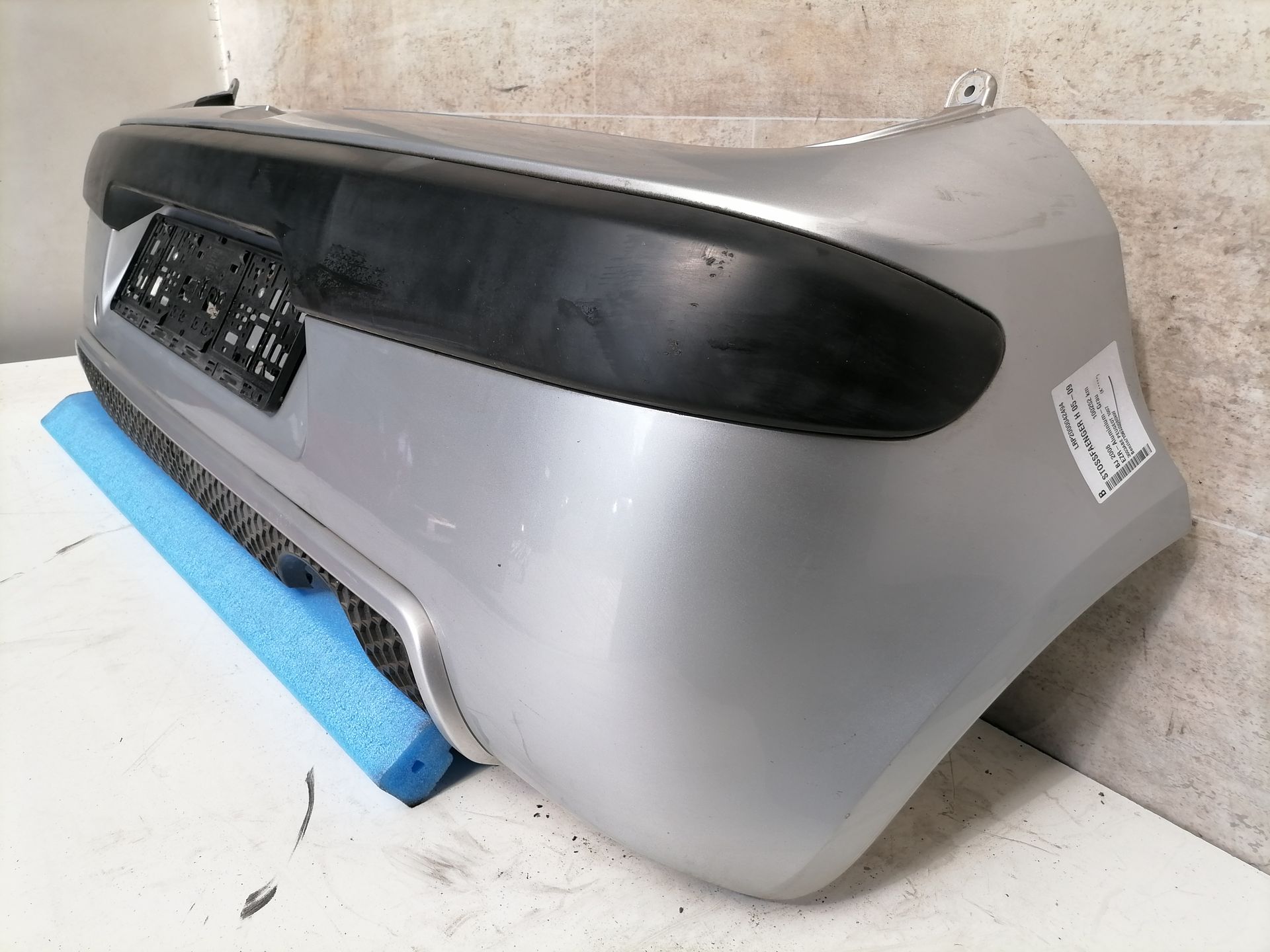 Peugeot 1007 Stoßstange hinten Stoßfänger EZR-Aluminium-Grau BJ05-09