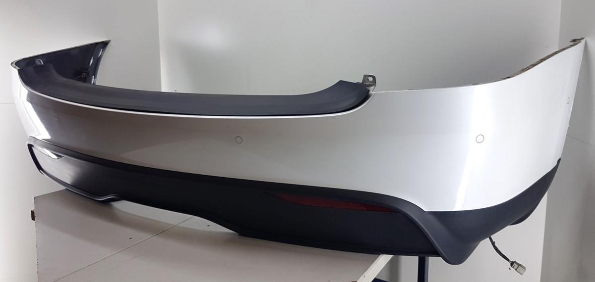 Tesla Model X Sto&szlig;stange hinten Sto&szlig;f&auml;nger hinten in PPSW White Water Pearl Bj22