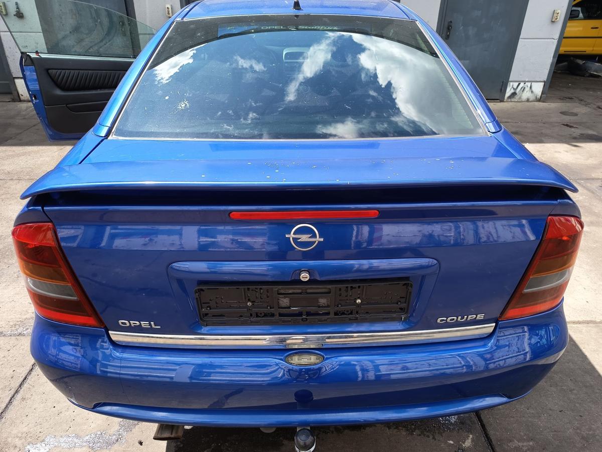 Opel Astra G Coupe original Heckklappe mit Spoiler 2KU Europablau Bj2002