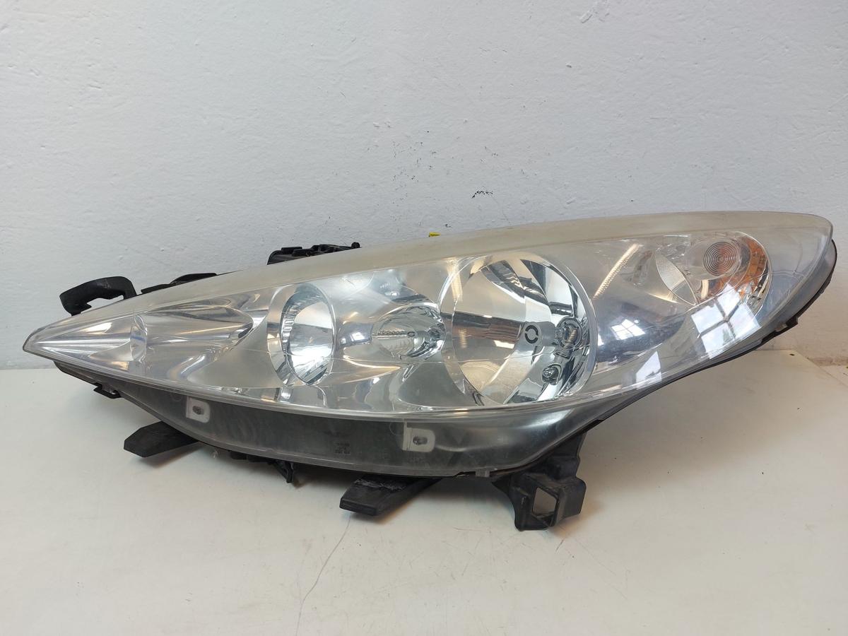 Peugeot 207 SW Typ WE Scheinwerfer vorn links Hauptscheinwerfer Halogen Tr&uuml;b