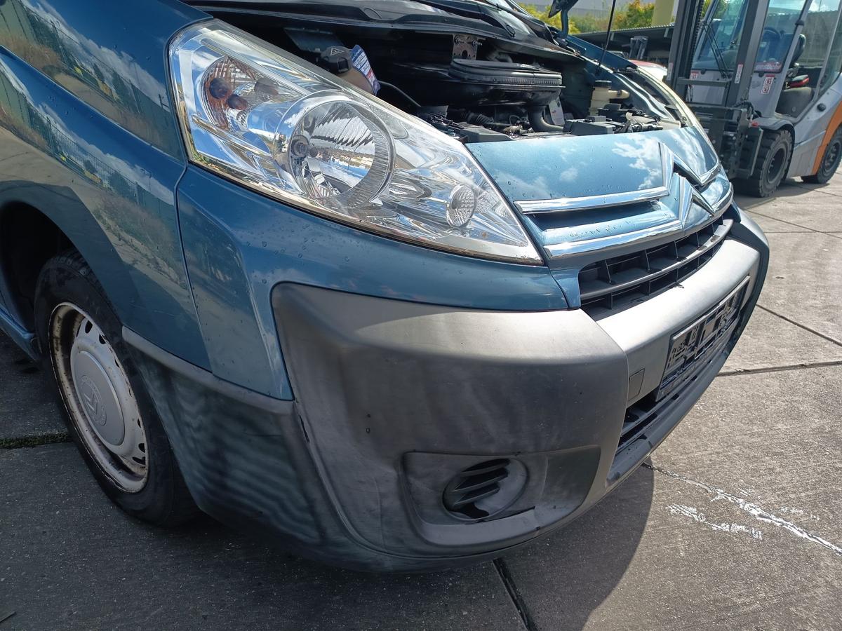 Citroen Jumpy II VF7 vor Facelift Bj 2012 orig Stoßfänger vorn KGQ - BLAU