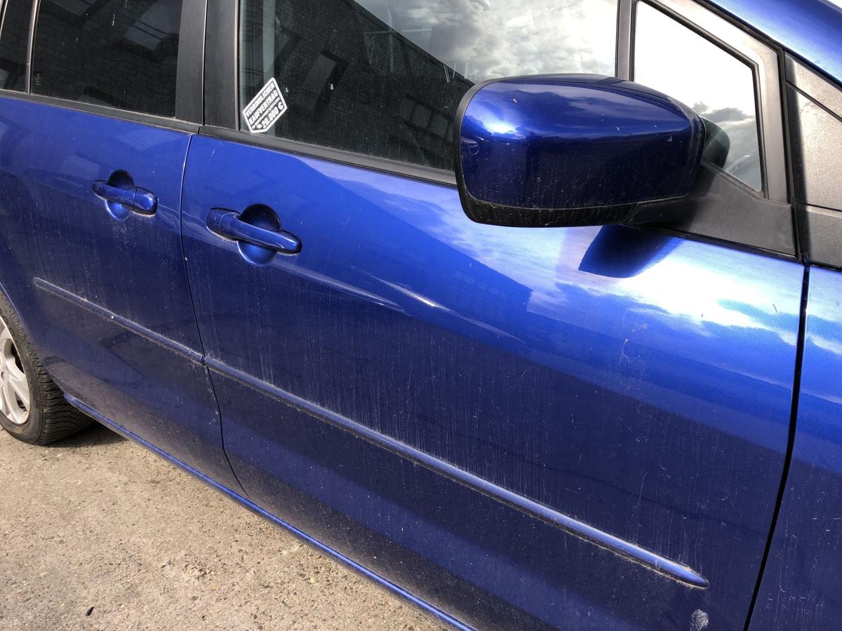 Mazda 5 CR ab 2008 Tür vorn rechts Beifahrertür im Rohbau 34J Aurora Blue