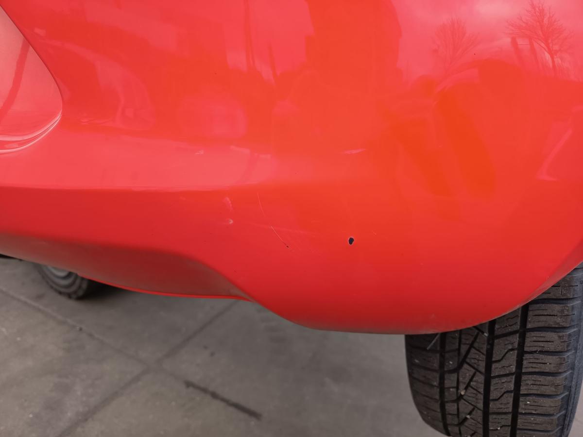 Ford KA RU8 original Sto&szlig;stange F&auml;nger hinten Heck Sunriserot Bj 2010