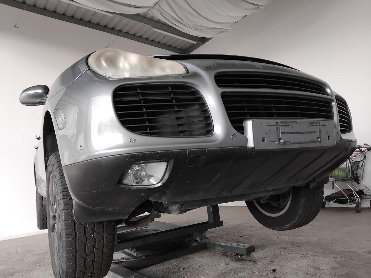 Porsche Cayenne 9PA Turbo orig.Stossfänger Stoßstange vorn SRA PDC BJ2003 LD7Z Titanium