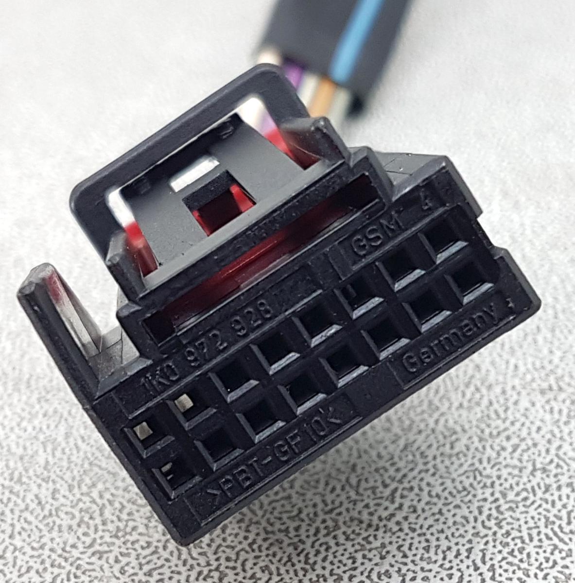 VW Cross Touran Außenspiegel rechts in LA3U Red Rock Met Bj2007 elek 6 Pins