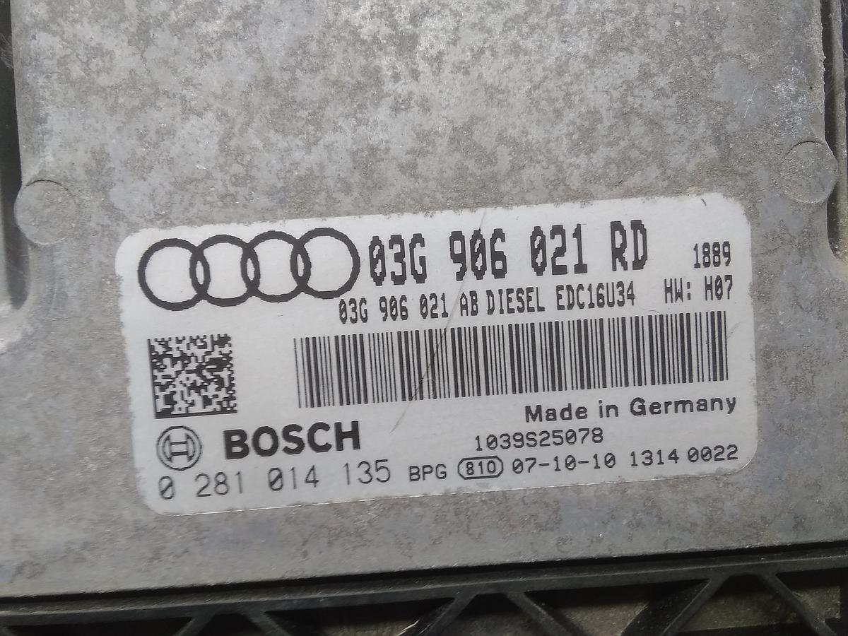 Audi A3 8P Bj.2008 Motorsteuergerät 1.9TDI 77kw *BLS*, Schalter