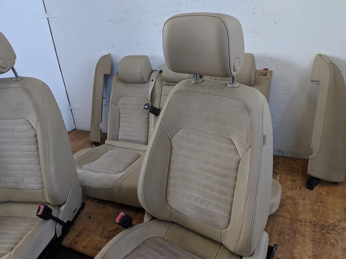 Sitzausstattung Beige Sitze Sitzgarnitur Lederausstattung VW Passat 3C B7 Limo