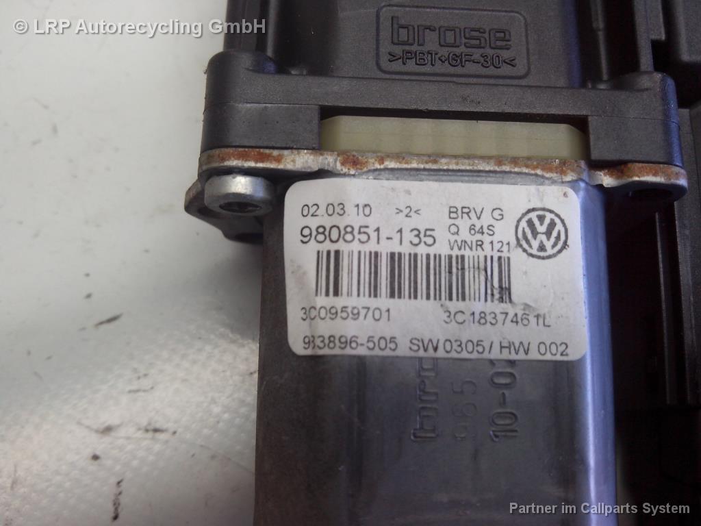 VW Passat B6 3C2 Fensterhebermotor vorn links 3C0959701 BROSE BJ2010