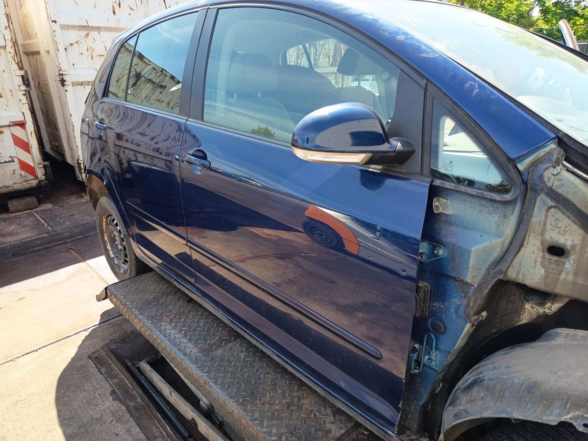 VW Golf Plus 5M original T&uuml;r vorn rechts Beifahrer D5Q Shadow Blue Bj 2006