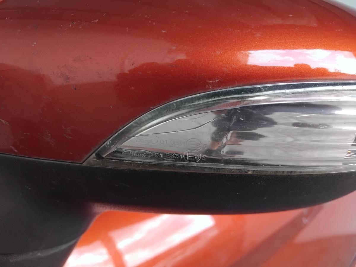 Ford Fiesta JA8 orig Au&szlig;enspiegel links elektrisch anklappbar BJ2010 tangorot
