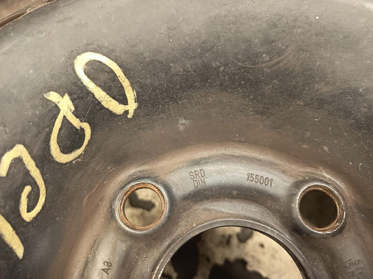 Opel Corsa D Bj 2007 original Satz Stahlfelgen 6x15 ET 39 Lochkreis 4x100