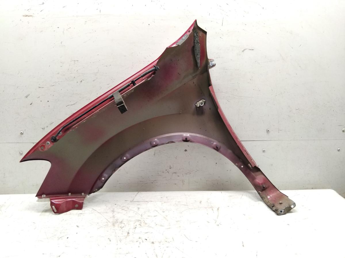 Nissan Qashqai J10 Facelift original Kotfl&uuml;gel vorn rechts Bj.2011 weinrotmetallic NAJ