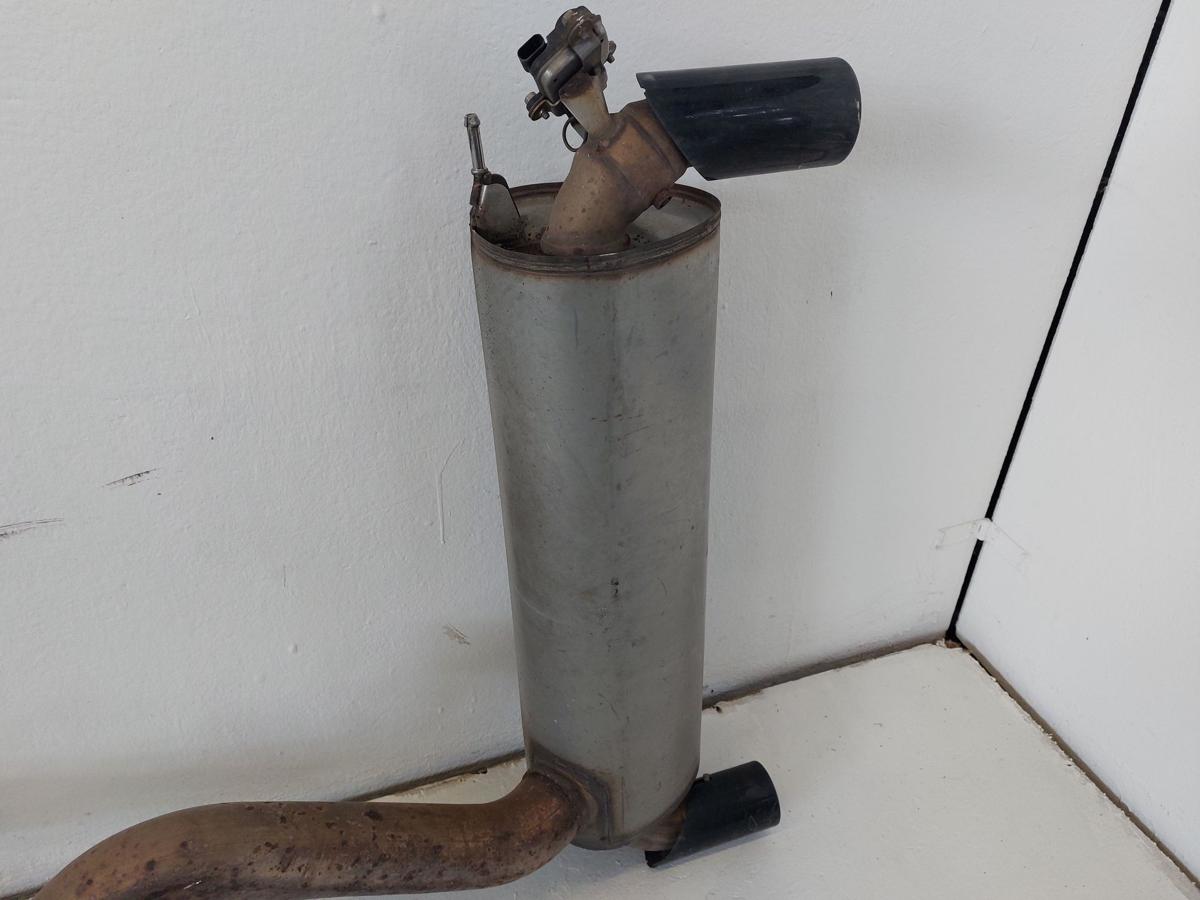 BMW 1er F21 M140i LCI Abgasanalge ab OPF mit Klappe am Endschalld&auml;mpfer Auspuff