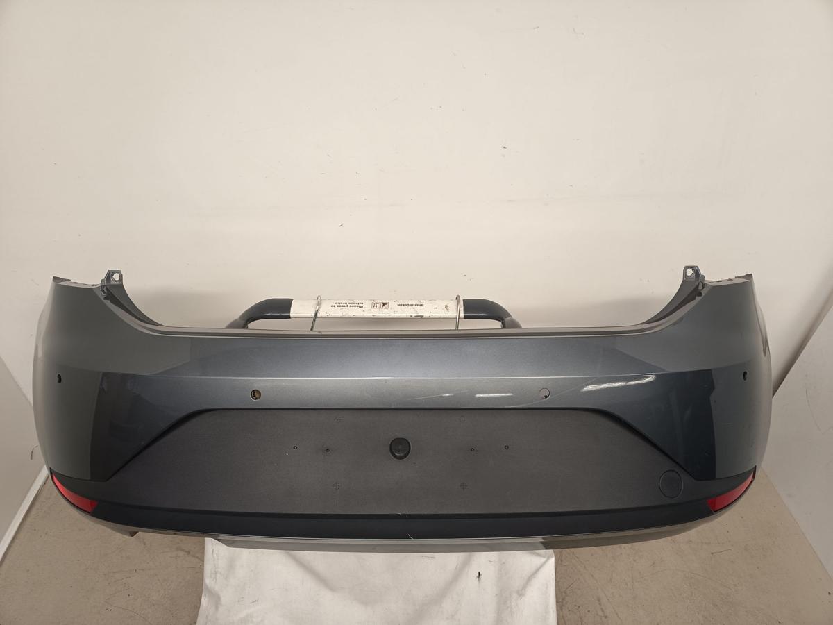 Seat Leon 5F orig Stoßstange hinten Stoßfänger PDC LX7R Monsungrau Bj 2014