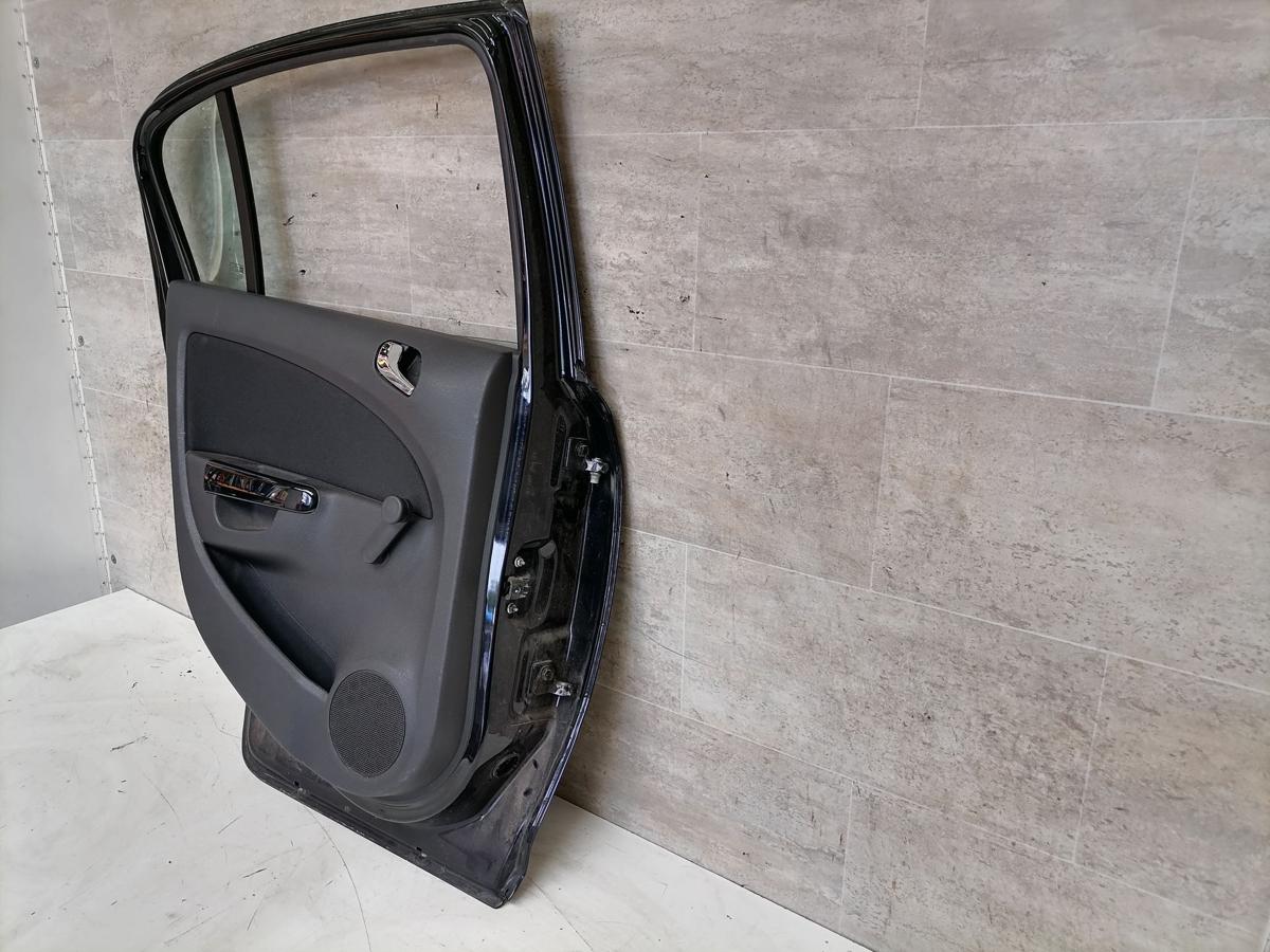 Opel Corsa D original T&uuml;r hinten links 2HU Saphirschwarz Rohbau Bj.2009