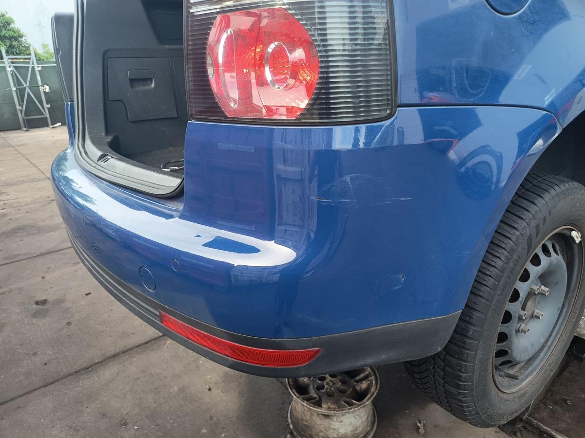 VW Touran GP 1T original Sto&szlig;stange F&auml;nger hinten Heck L5M Indienblau Bj 2009
