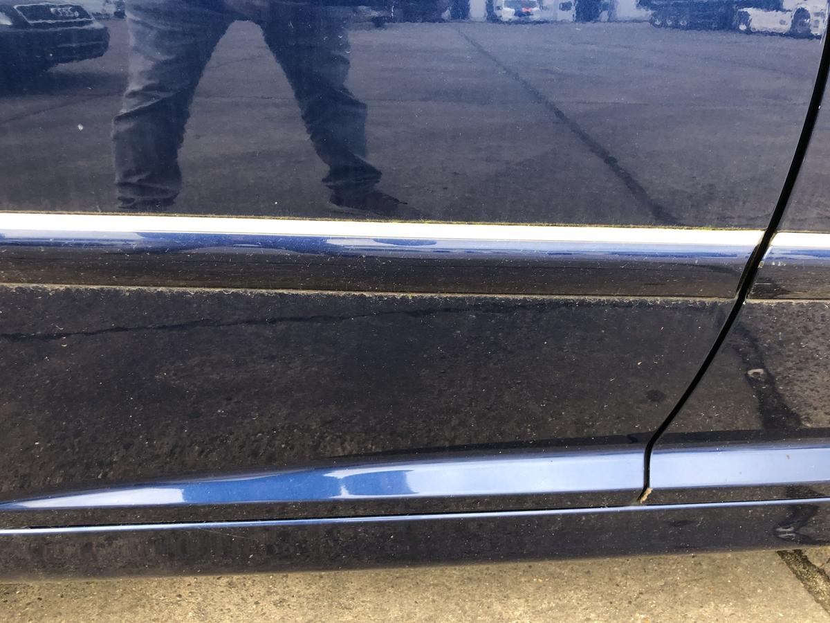 Peugeot 207SW T&uuml;r hinten rechts Fondt&uuml;r Kombi im Rohbau KPL Montebello blau