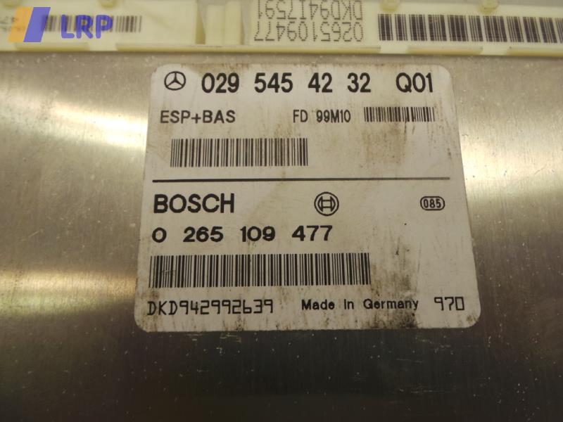 Mercedes Benz A-Klasse W168 original Steuergerät ESP 0295454232 Bosch 0265109477