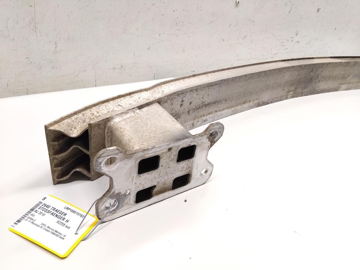 Opel Meriva B original Alutr&auml;ger Verst&auml;rkung Sto&szlig;f&auml;nger hinten BJ2010