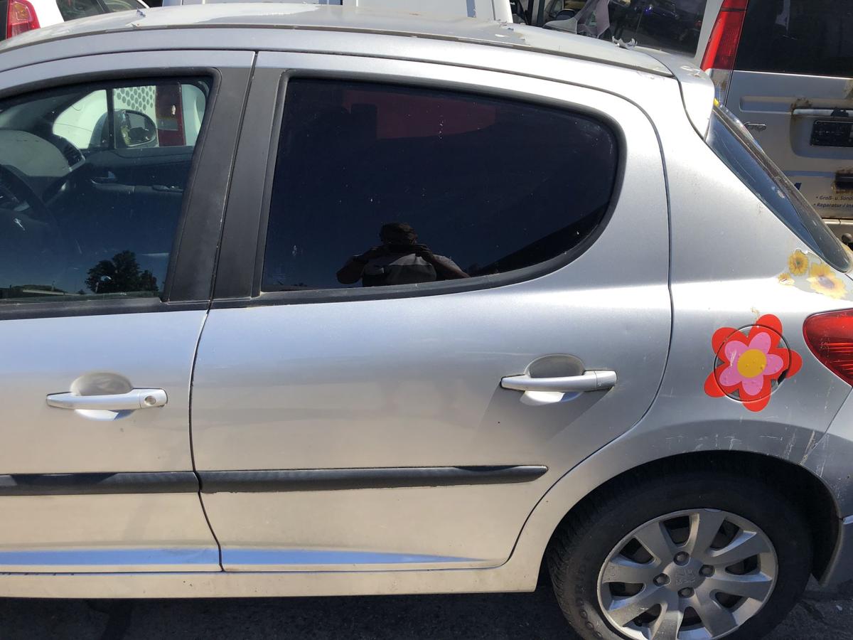 Peugeot 207 WA WC T&uuml;r hinten links Fondt&uuml;r 5-t&uuml;rer im Rohbau EZR Aluminiumgrau