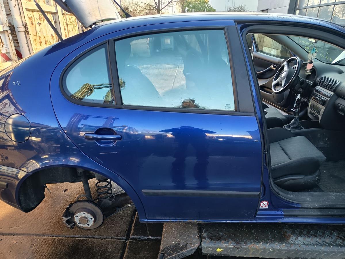 Seat Leon 1M original T&uuml;r hinten rechts Fond S5S Almeriablau Bj 2005