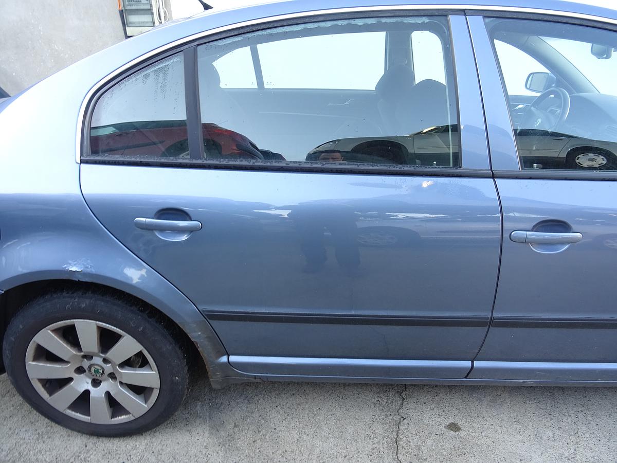 Skoda Superb 1 original Tür hinten rechts 9431 Mystery Blumetallic