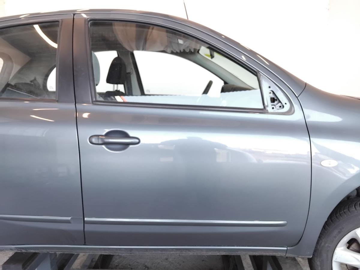 Nissan Micra 4 K13 T&uuml;r vorn rechts Beifahrert&uuml;r FAA Greyish Green Pearl BJ2013
