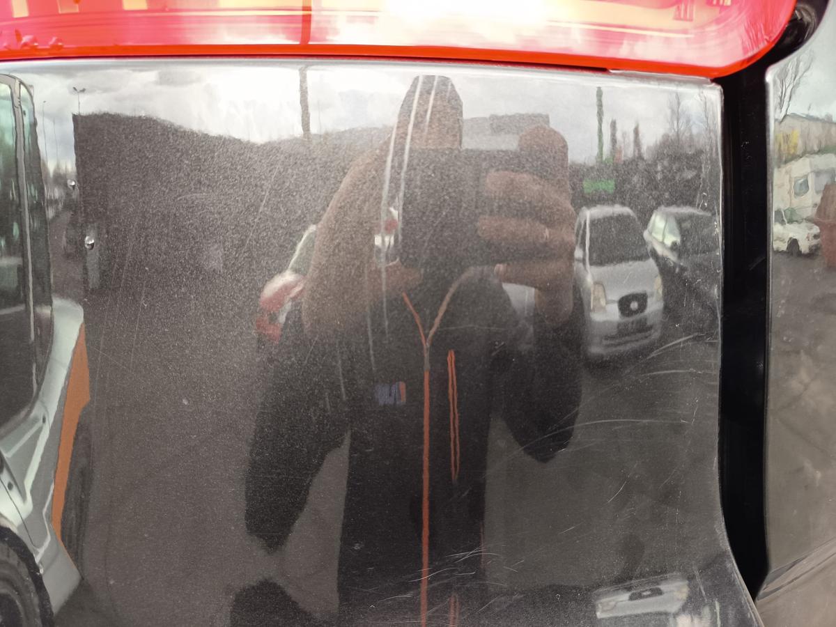 Renault Grand Scenic 3 orig Sto&szlig;stange F&auml;nger hinten Heck 676 Perlschwarz Bj2009