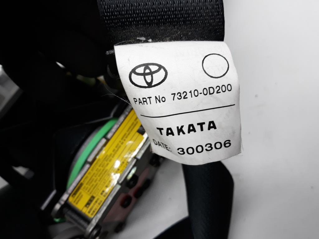 Toyota Yaris 73210-0D200 Gurt Sicherheitsgurt Tür vorn rechts original 5-türig BJ2006 Frankreich Produktionsland