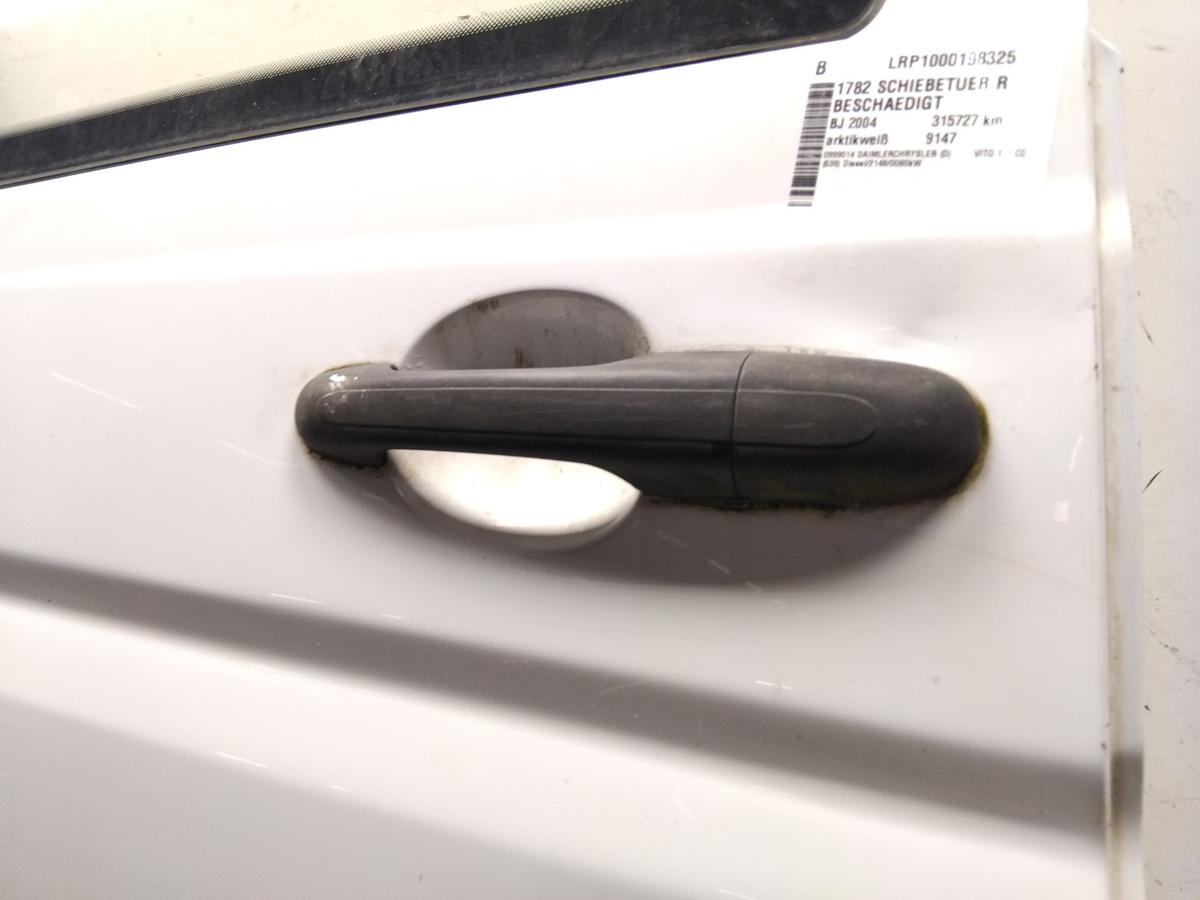 Mercedes Benz Vito 639 Schiebet&uuml;r rechts besch&auml;digt mit Scheibe Bj.2004