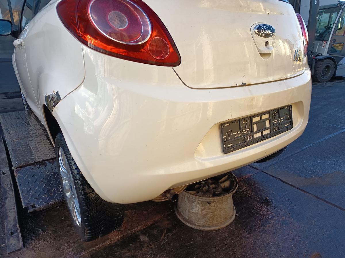 Ford KA RU8 orig Sto&szlig;f&auml;nger hinten Sto&szlig;stange Crystal Wei&szlig; Bj 2009