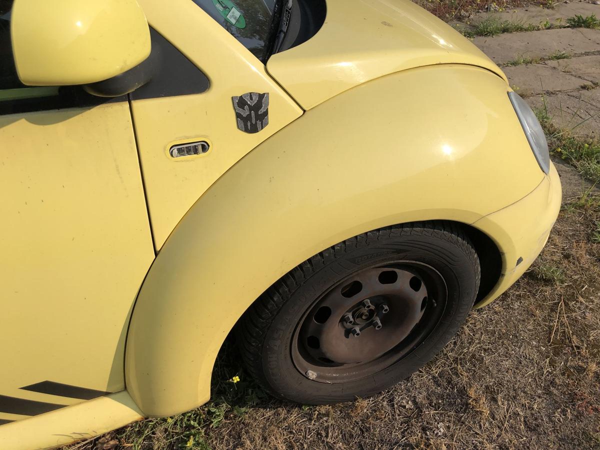 VW New Beetle 9C Kotflügel Fender vorn rechts Seitenteil LD1B Yellow Plastik