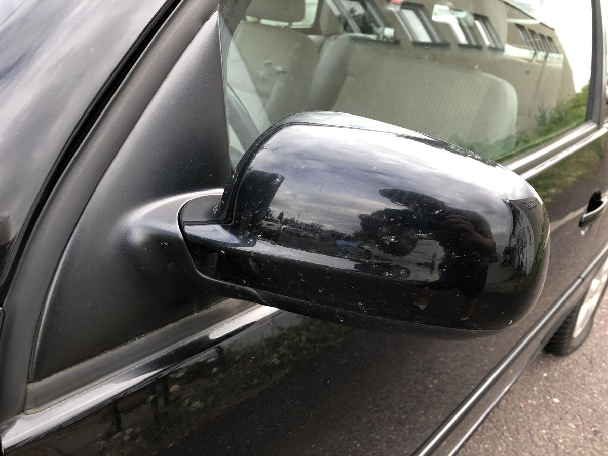 VW Lupo 6X Au&szlig;enspiegel links Seitenspiegel manuell L041 Brillantschwarz