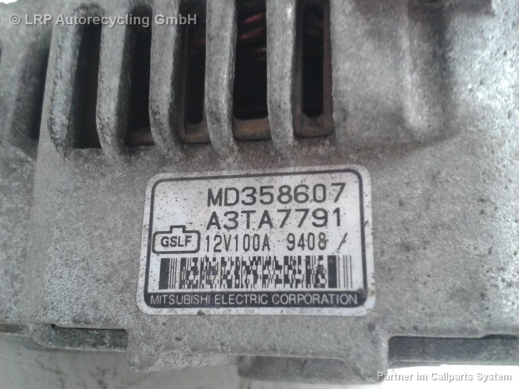 Mitsubishi Space Wagon MD358607 Lichtmaschine Generator BJ1999 4G64 2.4GDI