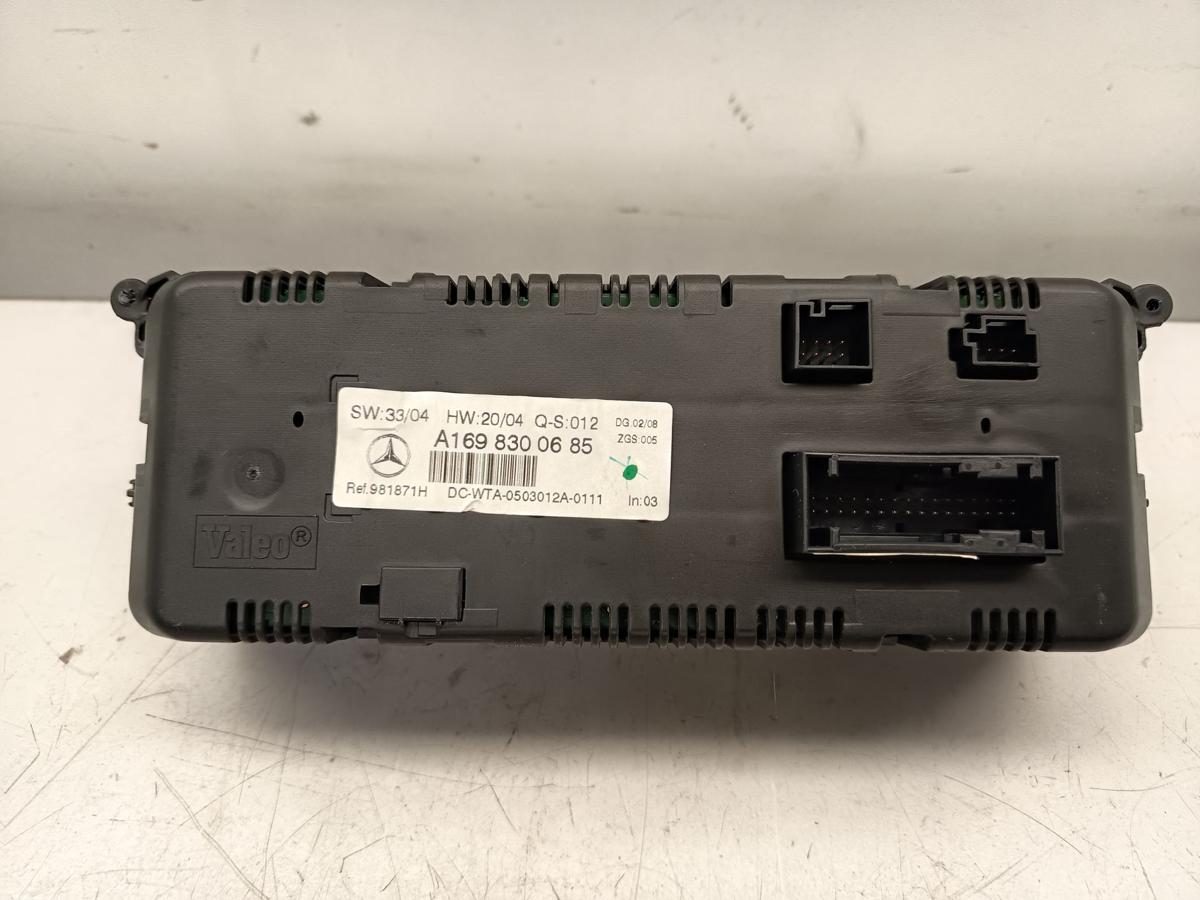 Mercedes A-Klasse original Heizungsbet&auml;tigung Klimaautomatik A1698300685 Bj 2005