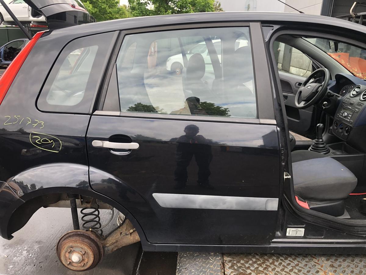 Ford Fiesta ´02 original Tür hinten rechts Fond Pantherschwarz Bj 2007