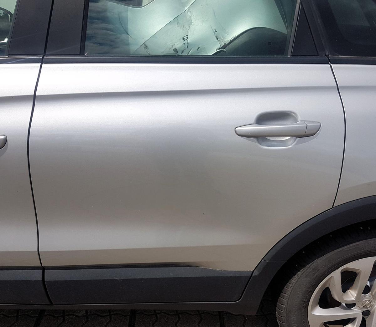 Opel Crossland X T&uuml;r hinten links in Z176 Argonsilber Metallic Bj2018 Rohbaut&uuml;r