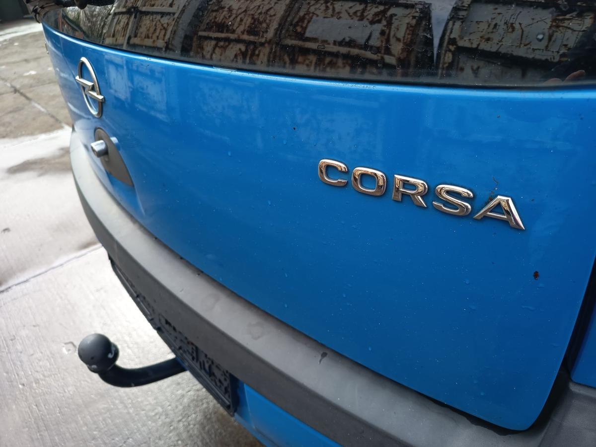 Opel Corsa C original Heckklappe mit Scheibe Z20A Arubablau Bj 2001