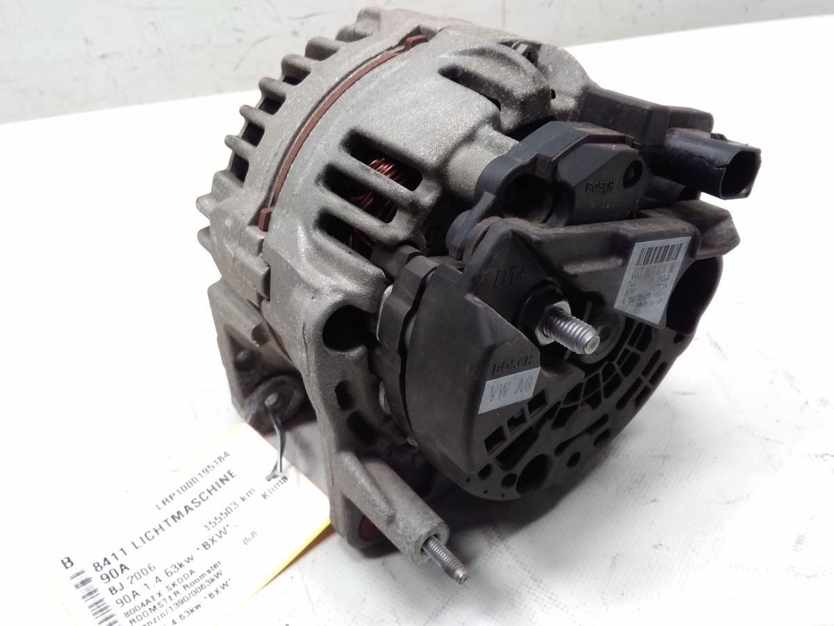 Skoda Roomster 5J orig. Lichtmaschine Generator 90A 1.4 63kw BJ2006 037903025M