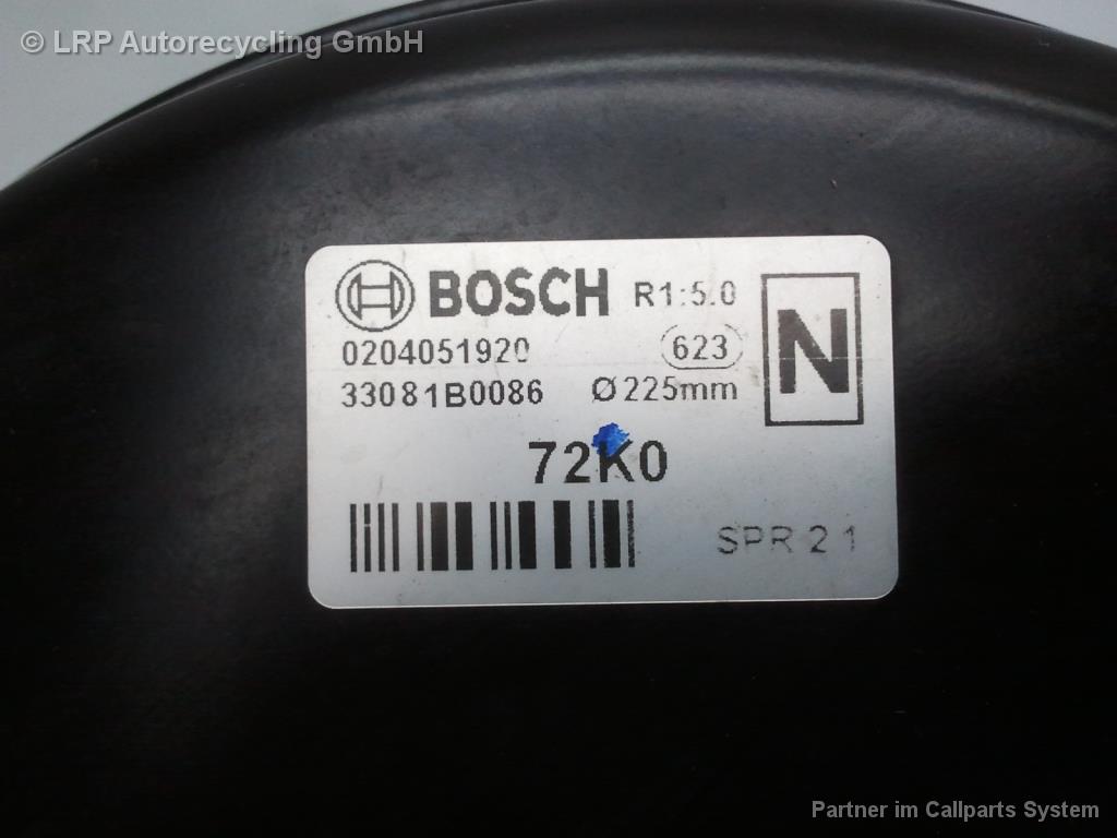Suzuki Swift MZ BJ2010 Bremskraftverstärker ESP 0204051920 Bosch 33081B0086