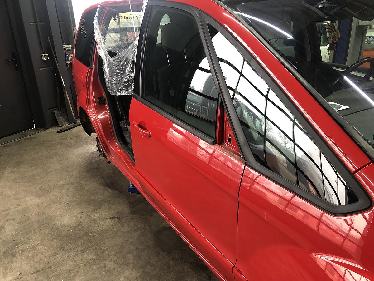 Ford Galaxy II vor Facelift original Tür VR Beifahrertür Colorado rot 06-10