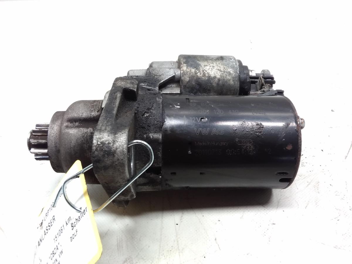 VW Golf 6 original Anlasser Starter 1.2TSI 63kw 0AH911023A Bosch BJ2011