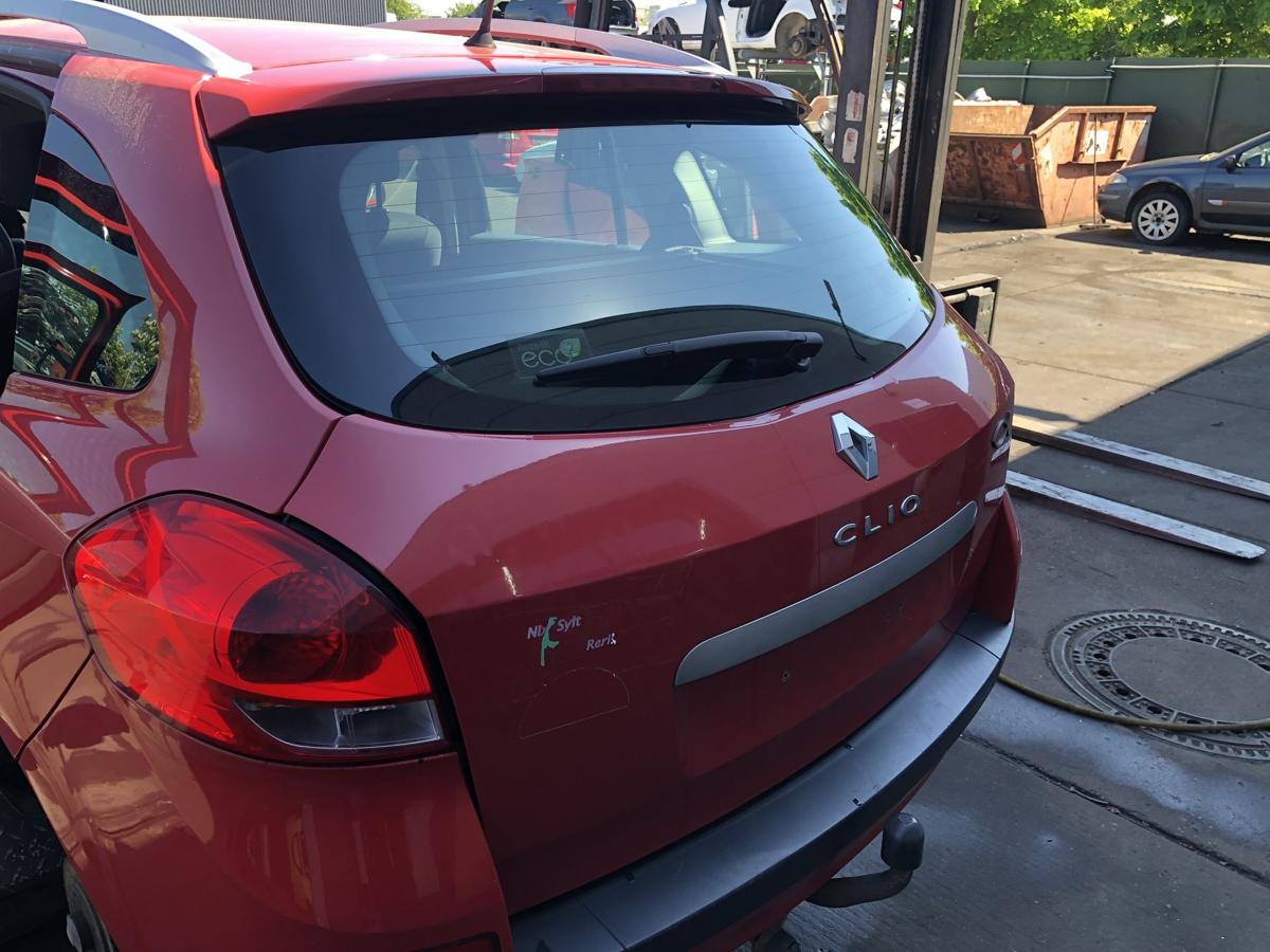 Renault Clio III Grandtour original Heckklappe mit Scheibe 727 Spanischrot Bj 08