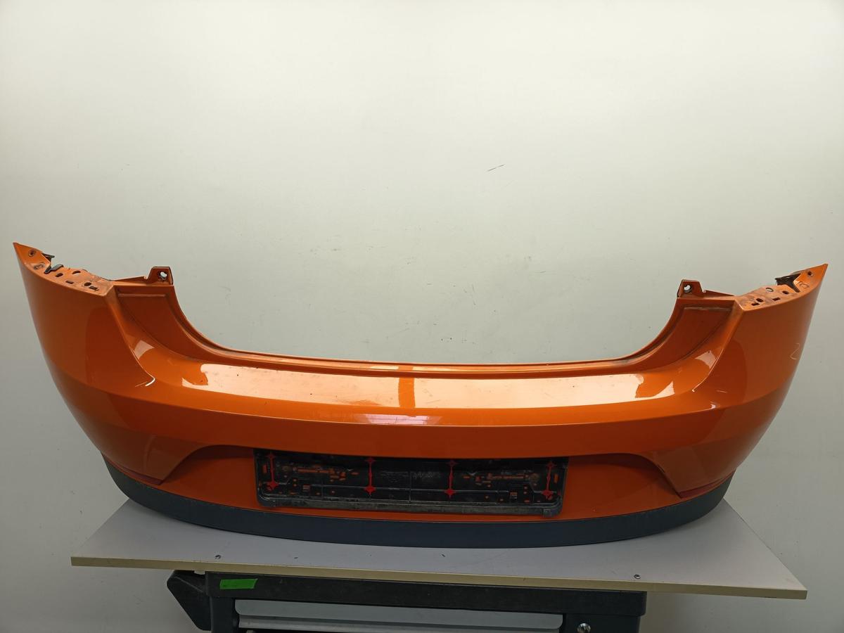 Seat Ibiza 6J 3t&uuml;rer original Sto&szlig;f&auml;nger Stange hinten Heck P2C Orange Bj 2009