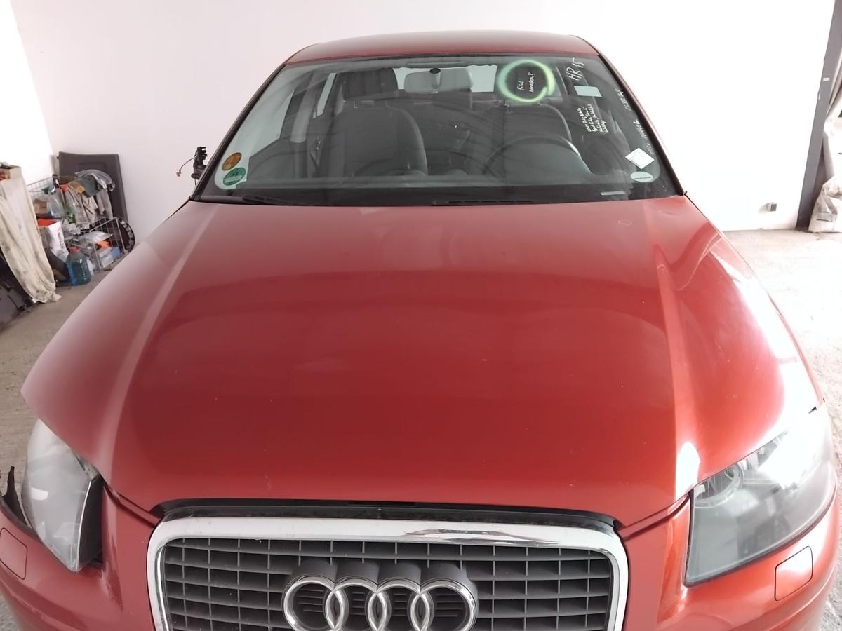Audi A3 8P orig Motorhaube Deckel vorn granatrotmetallic LZ3F Singleframe BJ2007